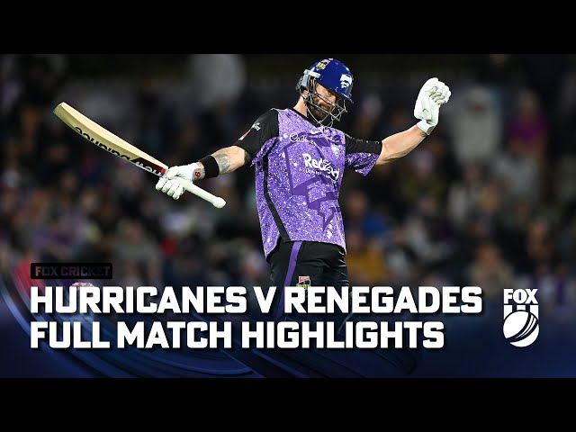 Hobart Hurricanes vs. Melbourne Renegades – Full Match Highlights I 23/12/23 I Fox Cricket