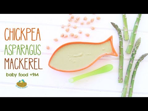 Chickpea Asparagus Mackerel Baby Puree +9M