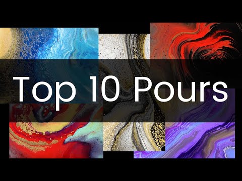 Top 10 Paint Pour Compilation - Acrylic Pouring Abstract Art