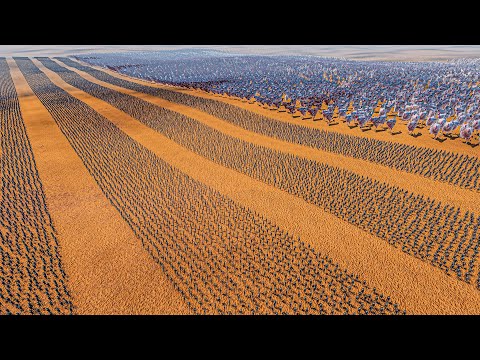 10 LINES OF ARCHERS vs 10.000 GIANT CHICKENS - Ultimate Epic Battle Simulator 2 UEBS 2