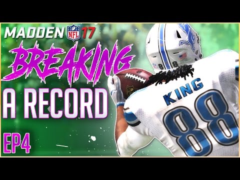 BREAKING MAJOR RECORD! | Madden 17 Career Mode WR | EP4