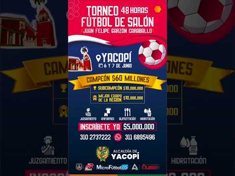 🔴EN VIVO: GRAN FINAL 48 HORAS FÚTBOL DE SALÓN YACOPÍ P. SANTA HELENA COMPUMUNDO VS ALCALDÍA TOPAIPÍ