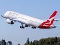 Qantas Dreamliner 787 London Heathrow To Perth Taxi Takeoff To Cruising Altitude