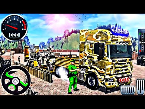 Army Cargo Truck Simulator 3D || US Airplane Vehicle Transporter Truck Driving || Unique Games