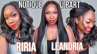 😍 UNDER $25! Nutique U Part Wigs RIRIA & LEANDRIA Bff Human Hair Blend | DIY Traditional Sew in LOOK