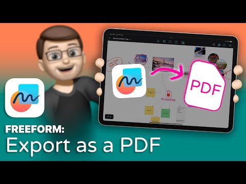 Freeform: How to Export and Share a Board as a PDF  |  Complete Guide for iPad (9/9)
