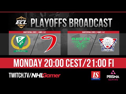 Färjestad BK vs JYP Jyväskylä & Roots Gaming vs Linköping HC - ECL 10 (Elite) QF | NHL 20 EASHL 6's
