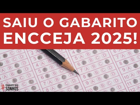 THE OFFICIAL ENCCEJA 2025 ANSWER KEY IS OUT! CHECK NOW TO SEE IF YOU PASSED!