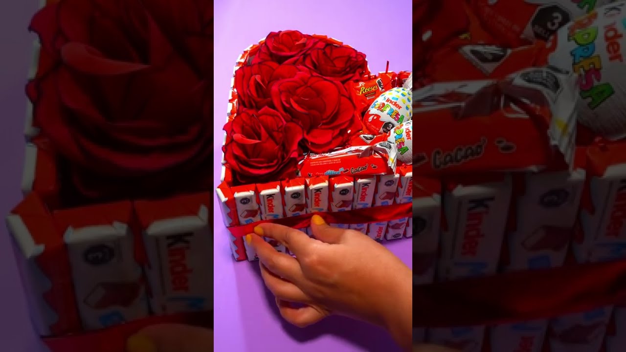 DIY caja de chocolates para San Valentín #shorts - Supermanualidades