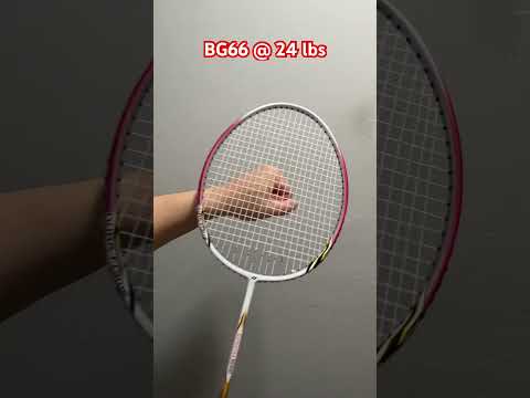 Yonex BG66 Badminton String Sound at 24 lbs #badminton #yonex #yonexbadminton