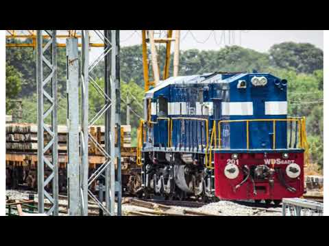 BLUE BERRY ICE CREAM SHUNTER ENGINES SHUNTS DEPARTMENTAL DUTIES AT YARD WDS6ADT 104 & 201