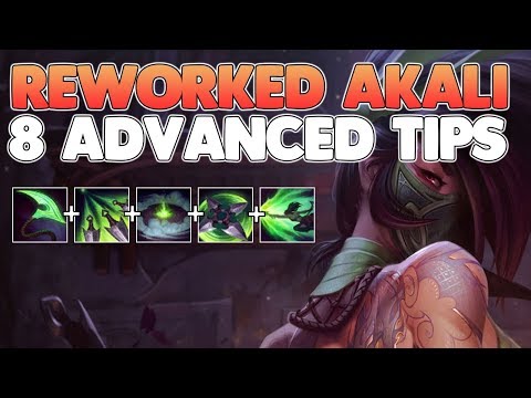 8 ADVANCED AKALI TIPS & TRICKS  | Season 8 reworked Diamond Akali guide | League Of Legends