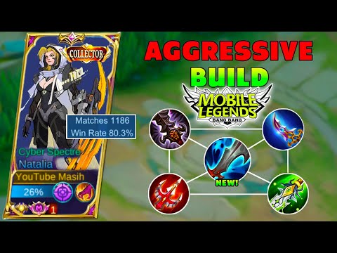 Natalia New Aggressive & Most Perfect High Damage Build For Natalia ! Super Intense Match! MLBB