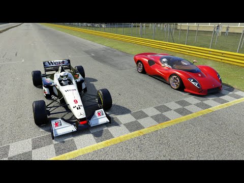 1997 F1 McLaren MP4/12 Mika Hakkinen vs 2020 De Tomaso P72 at Monza Full Course