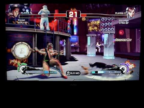 SSF4: lyte edge (Chun Li) vs Eissan (Ryu) - GAF XBL 3 vs 3 Team Tourney - Set 2