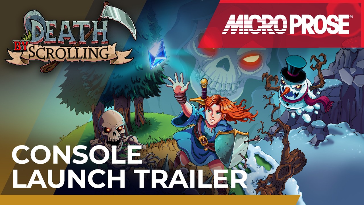 Death by Scrolling console launch trailer teaser