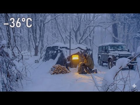 ❄️ Trapped in a Massive Snowstorm | Solo Winter Tent Camping Survival Story 🏕️