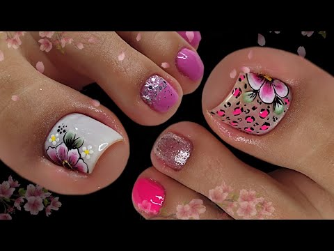 HERMOSAS IDEAS PARA LAS UÑAS DE LOS PIES 🦶🏼😍 | UÑAS DE PIES DECORADAS 🌸🌸