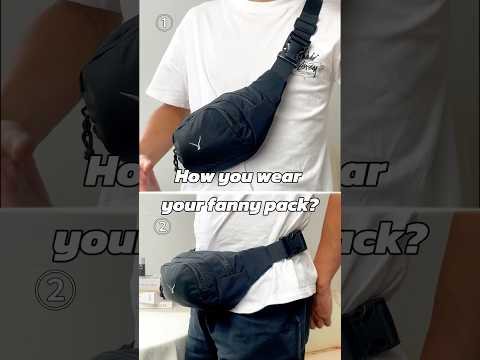 How to wear your fanny pack? #hyneseagle #bumbag #waistbag #bag