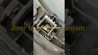 front load washing machine door latch mechanism