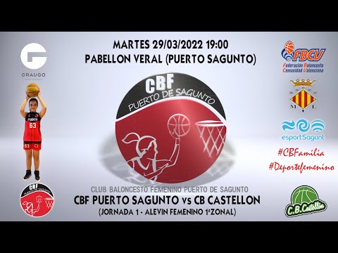 Videohighlights Alevín Graugo CBF Puerto Sagunto - Cb Castellón (J1 LIGA 21-22)