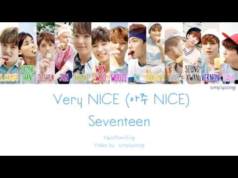 SEVENTEEN [세븐틴] - Very NICE [아주 NICE] (Color Coded Lyrics | Han/Rom/Eng)