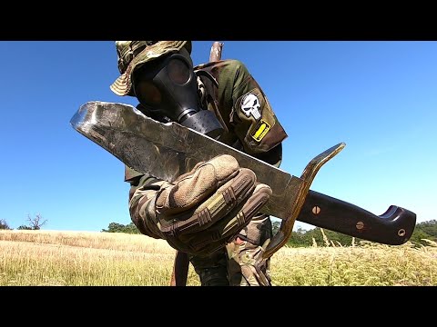 COLD STEEL Wild West Bowie - KNIFE DESTRUCTION TEST -UNTIL IT BREAKS or BENDS like F**K -1090 CARBON