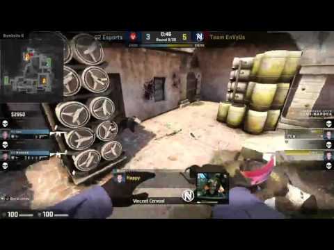Happy VAC Moment EnVyUS vs G2 Esports DreamHack Cluj-Napoca 2015