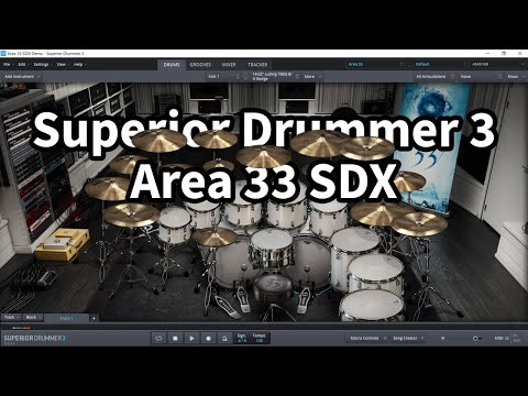 Toontrack Superior Drummer 3 Area 33 SDX All Drum Presets Demo