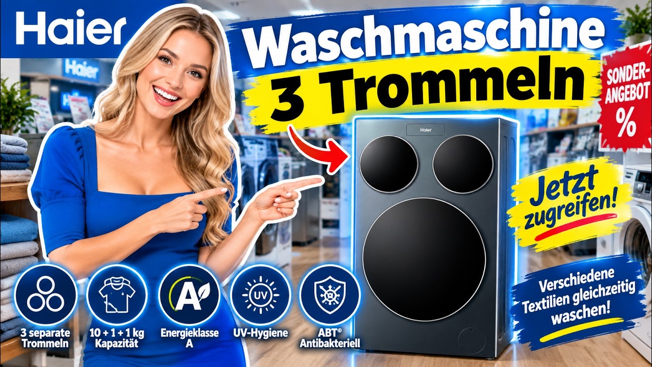 Waschmaschine 3 Trommeln