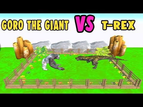 Goro The Giant Vs T-Rex - Animal Revolt Battle Simulator