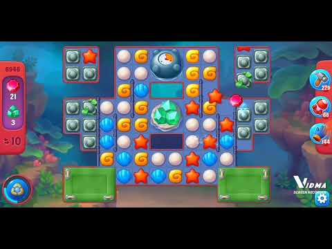 Fishdom. 8946 hard level no boosters and diamonds. 15 moves