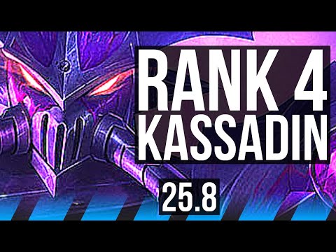 KASSADIN vs AHRI (MID) | Rank 4 Kassadin, 17/1/3, Quadra, Legendary | BR Challenger | 25.8