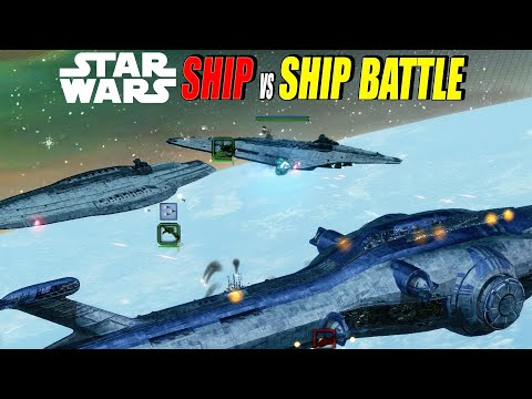 MANDATORS vs SUBJUGATOR - Star Wars Ship vs Ship Battle
