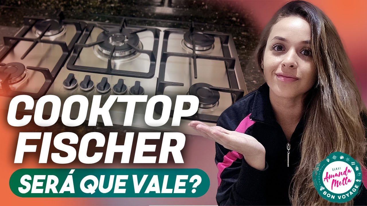 COOKTOP FISCHER 5 BOCAS COM GRADE INTEIRIÇA | SERÁ QUE VALE?