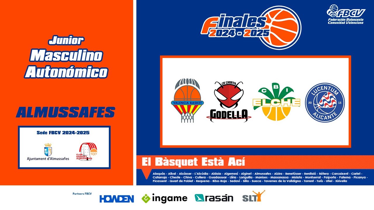 FINALES JUNIOR MASCULINO AUTONÓMICO Lucentum Alicante - In Side Logistics Godella