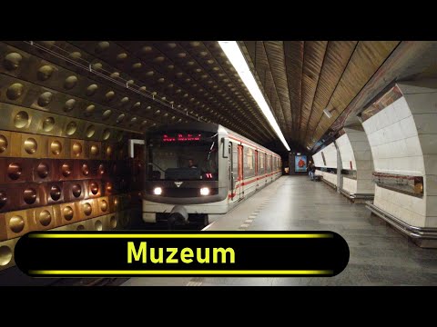 Metro Station Muzeum - Prague 🇨🇿 - Walkthrough 🚶