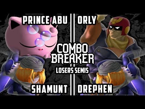 Combo Breaker 2017 Smash Melee - Prince Abu & Shamunt vs Drephen & ORLY - Melee Doubles Losers Semis