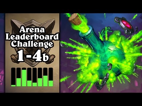 Hearthstone: Arena Leaderboard Challenge 1-4 - Board Destruction Lock - Part 2 (Warlock Arena)