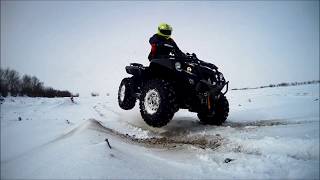 preview picture of video '10.03.2013 Покатушки на квадроцикле ADLY ATV 600'