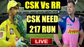 LIVE : CSK Vs RR 4th Match Live Cricket Score | IPL 2020 | Chennai Vs Rajasthan Highlights | Dream11