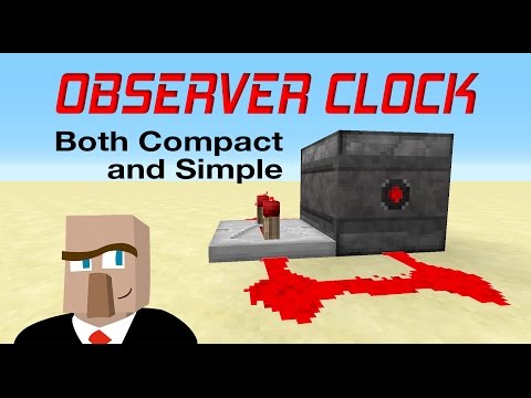 Adults Only Minecraft - REDSTONE OBSERVER CLOCK : Minecraft Creation Tutorial