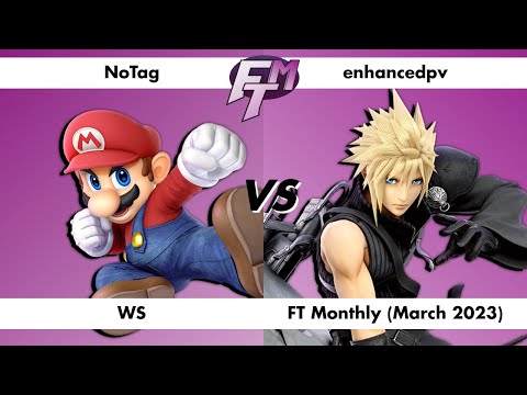 Frame Trap MONTHLY Mar 2023: NoTag (Mario) vs enhancedpv (Cloud) WS