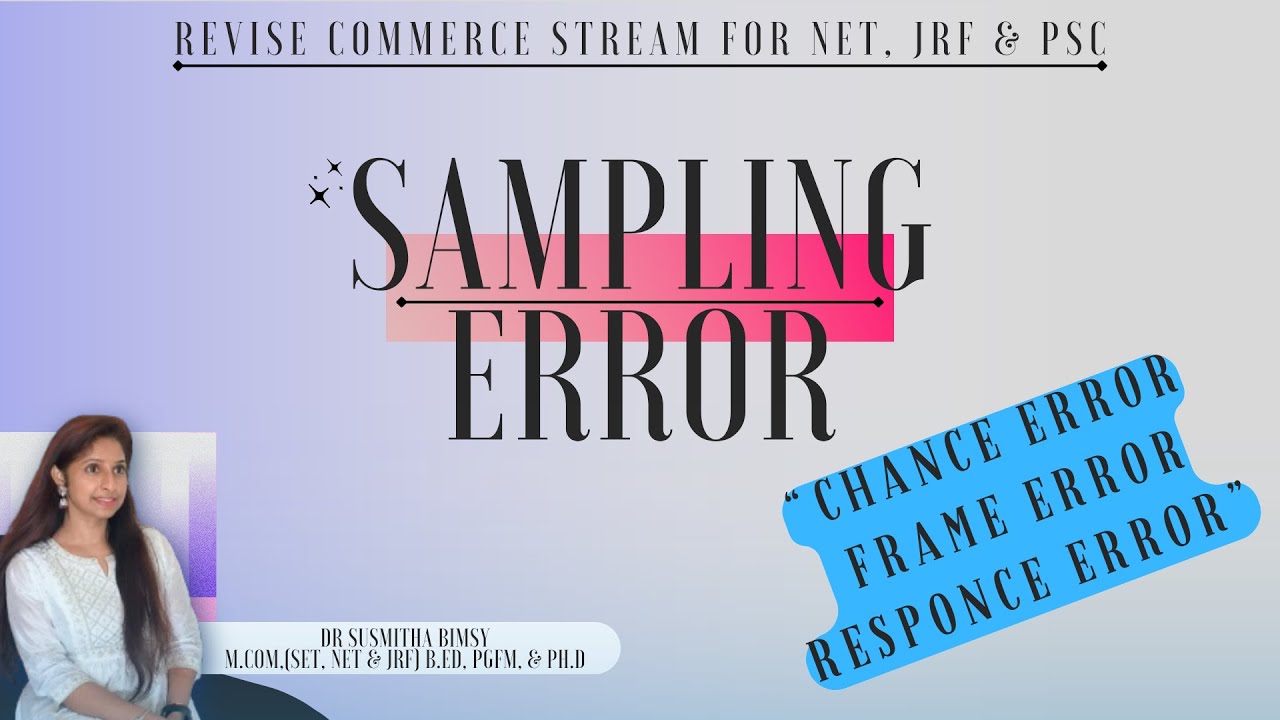 The 3 Deadly Sampling Errors you Need to Avoid