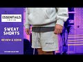 Fear Of God Essentials Sweat Shorts Review Oatmeal Core Collection