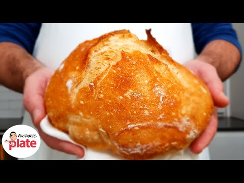 Easy Homemade Artisan NO KNEAD BREAD