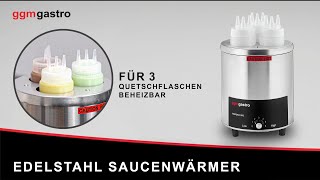 Chauffe-sauce - 550W - pour 3 bouteilles souples 1L - bouteilles incluses