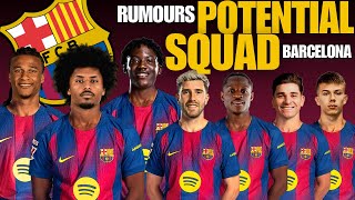 Barcelona Potential Squad 2026 | FC Barcelona Squad Based on Latest Transfer Rumours