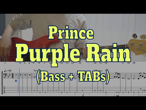 Prince - Purple Rain(Bass cover + Tabs)
