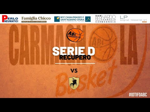 Serie D: ABC Carmagnola - Basket 2000 Nichelino